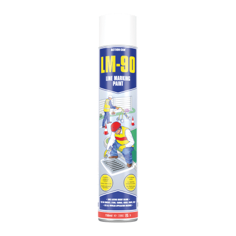 Action Can LM90 LINE MARKER WHITE 750ML