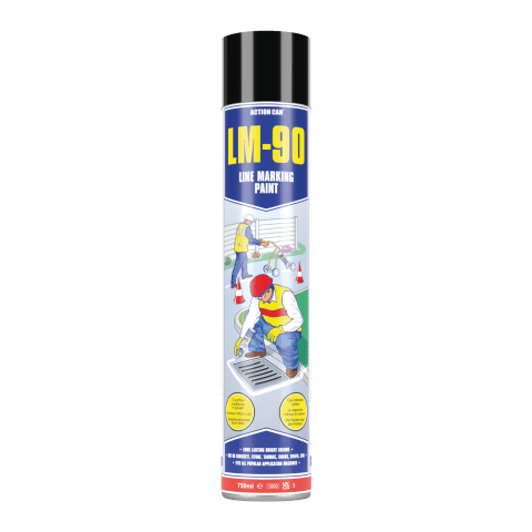 Action Can LM90 LINE MARKER BLACK 750ML