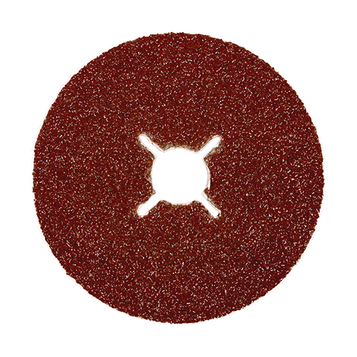 Abracs aluminium oxide fibre disc — official supplier range photograph; size and grit as listed
