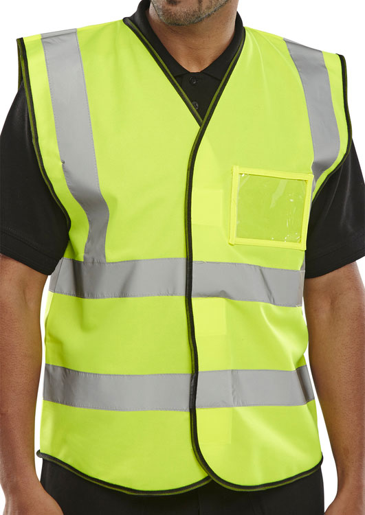 HI VIZ YELLOW ID VEST XX-LARGE — representative product photo