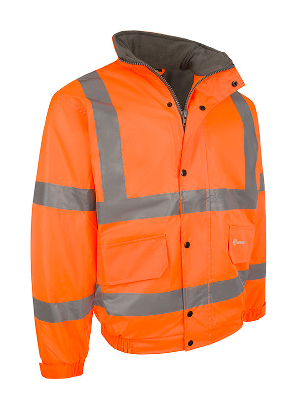 Bomber Jacket Fleece Lined HV Orange Large CBJFLORL — representative product photo