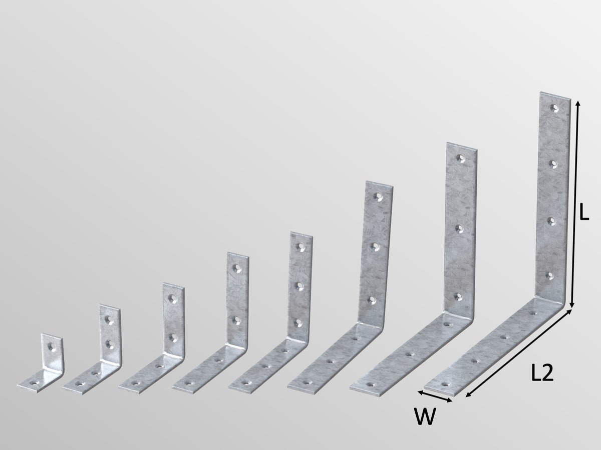 BPC CB light duty corner bracket size range