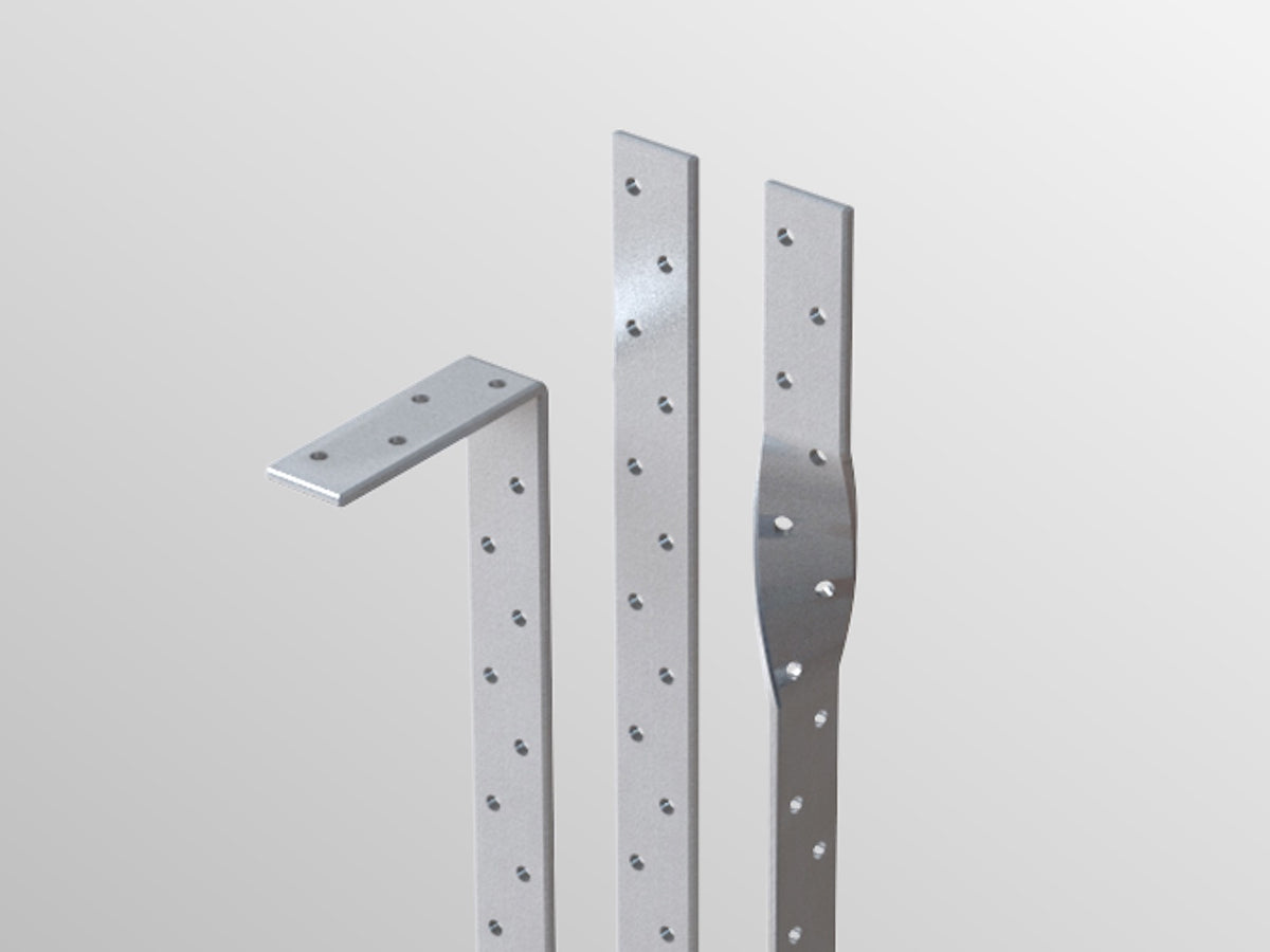 BPC H heavy duty restraint strap range showing bent, flat and twisted profiles