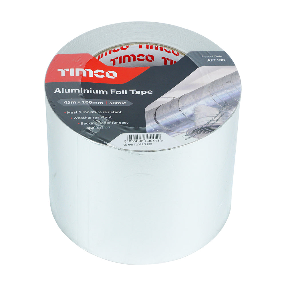 Aluminium Foil Tape 45m x 100mm AFT100