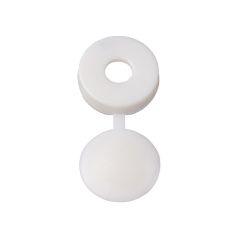 Hinged White Unifix screw cover