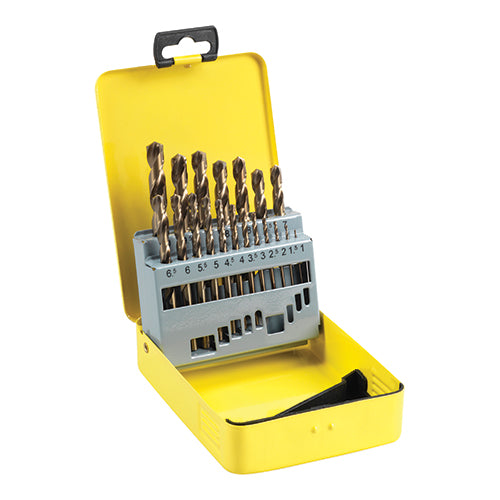 Ground Jobber Drills Set - Cobalt M35 — official supplier photograph; dimensions and pack contents as listed.