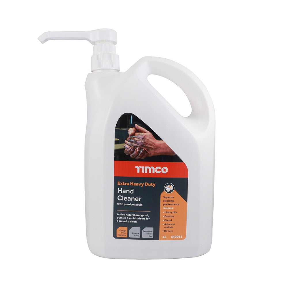 TIMCO Extra Heavy Duty Hand Cleaner with Pump 432011 — official supplier photograph; size and pack contents as listed.