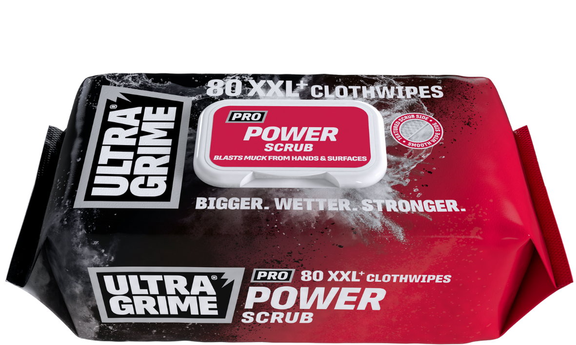 Ultragrime 5920 power scrub wipes - pack of 80 RED