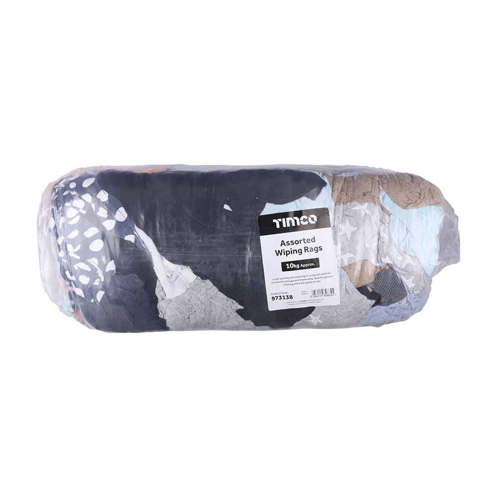 Timco Assorted Wiping Rags 10kg