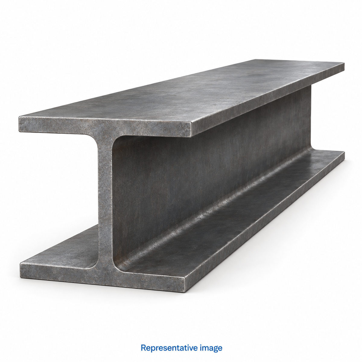 Representative wide-flange steel H column, exposed end cross section almost square with flange width equal to section height; size and specification vary — see product details