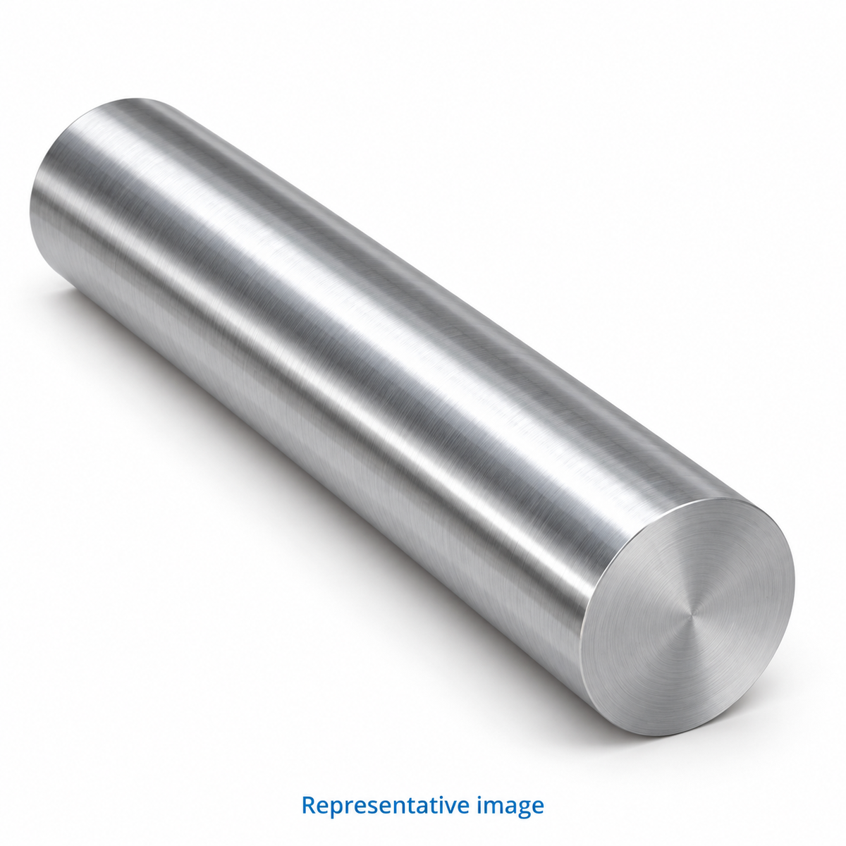 Representative solid cylindrical round bar, solid circular end; size and specification vary — see product details