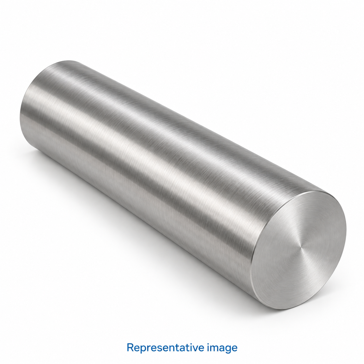 Representative solid cylindrical round bar, solid circular end; size and specification vary — see product details