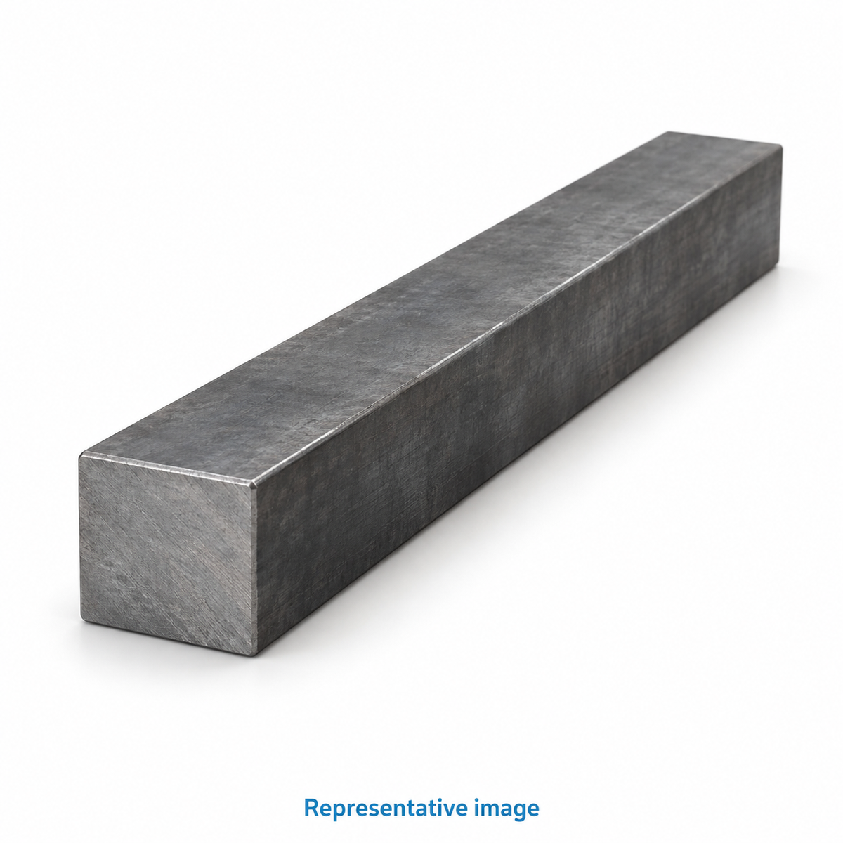 Representative solid square bar, solid square exposed end; size and specification vary — see product details