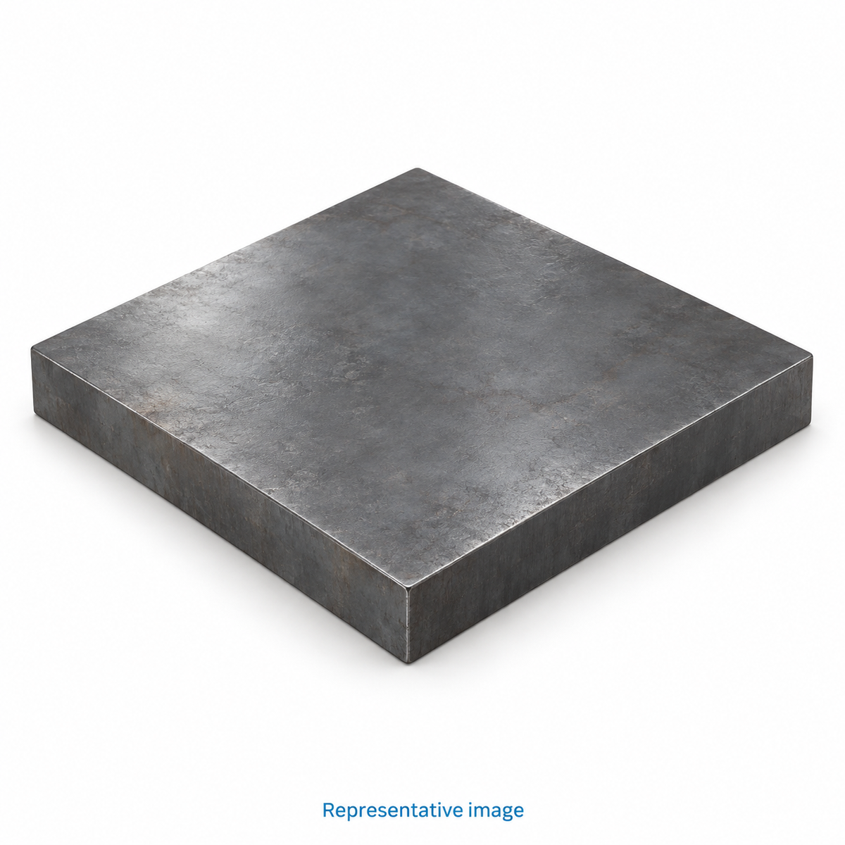 Representative plain square thick steel plate, no holes; size and specification vary — see product details