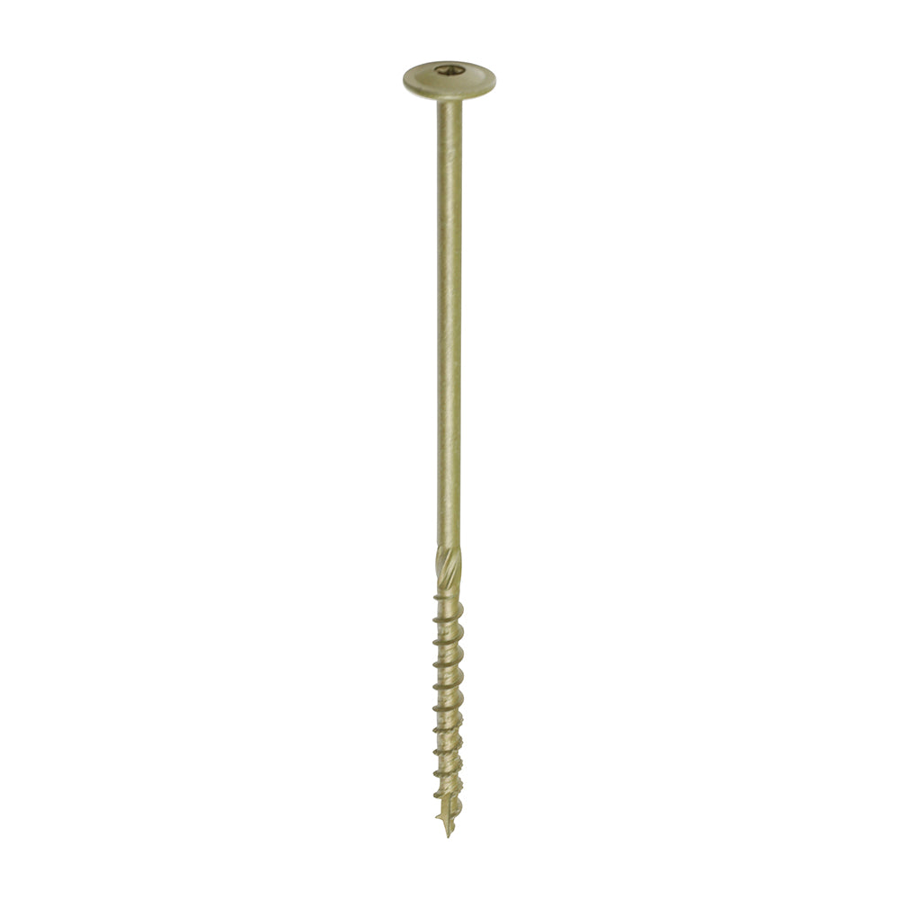 Timber Frame Construction & Landscaping Screws - Wafer - Exterior - Green Organic — supplier image; see listing for size and pack quantity