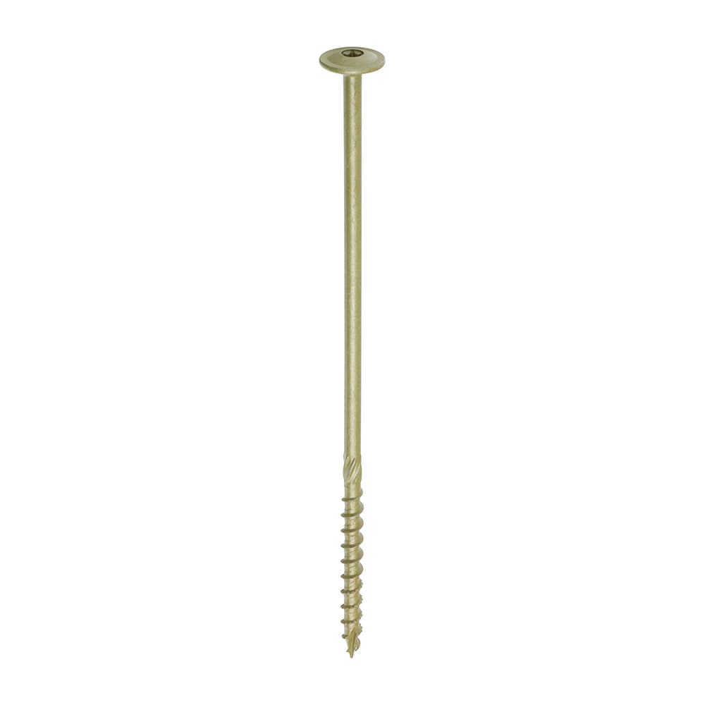 Timber Frame Construction & Landscaping Screws - Wafer - Exterior - Green Organic — supplier image; see listing for size and pack quantity