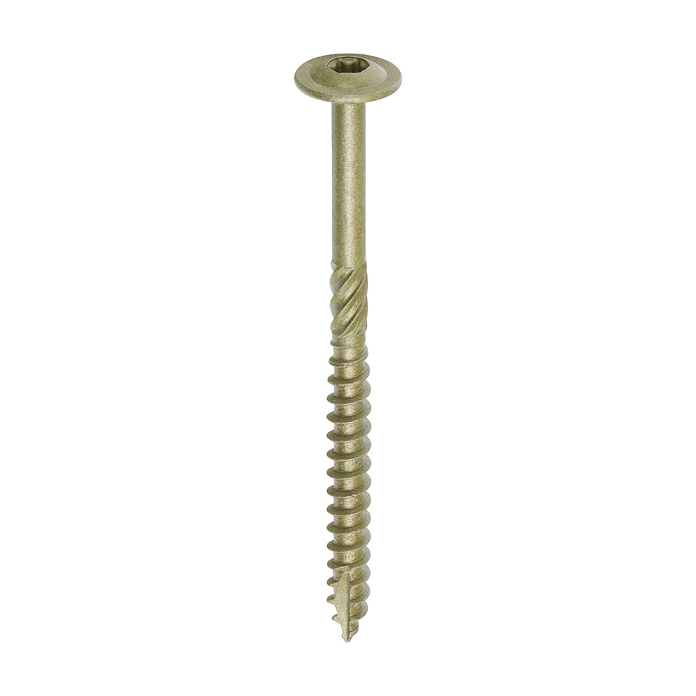 Timber Frame Construction & Landscaping Screws - Wafer - Exterior - Green Organic — supplier image; see listing for size and pack quantity