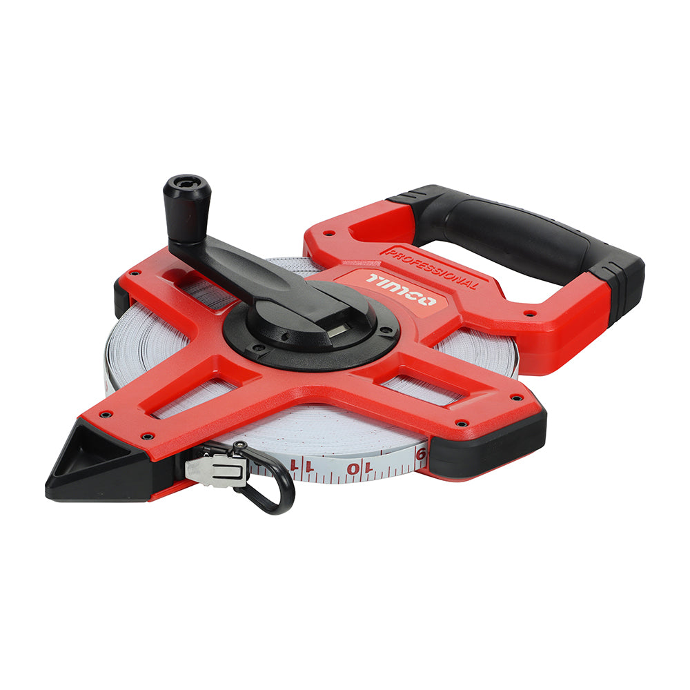 Timco Open Reel Tape Measure 50m — official TIMCO product photograph