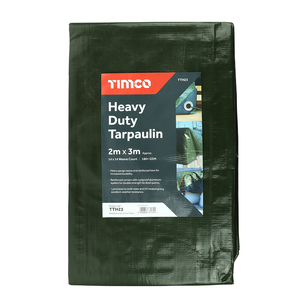 Timco Tarpaulin - Heavy Duty 2m x 3m — official TIMCO product photograph
