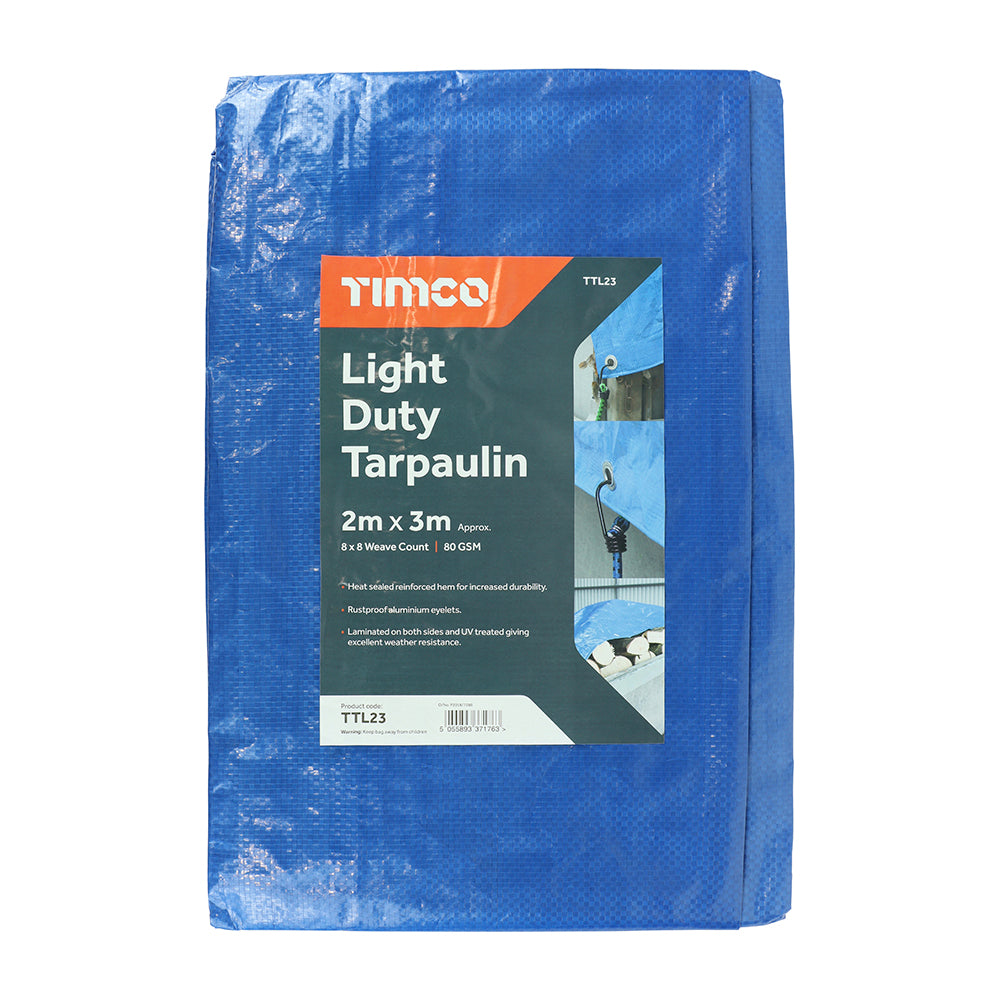 Timco Tarpaulin - Light Duty 2m x 3m — official TIMCO product photograph