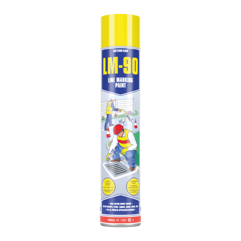Action Can LM90 LINE MARKER YELLOW 750ML