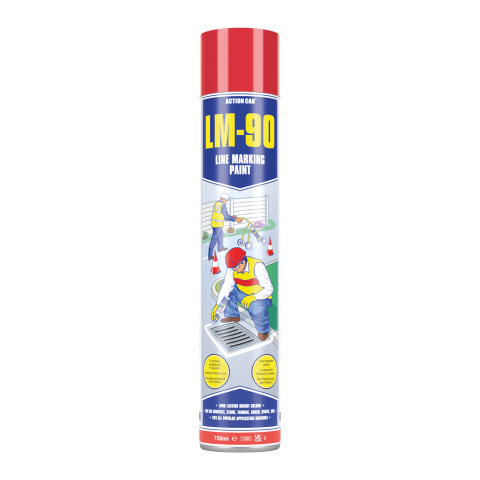 Action Can LM90 LINE MARKER RED 750ML