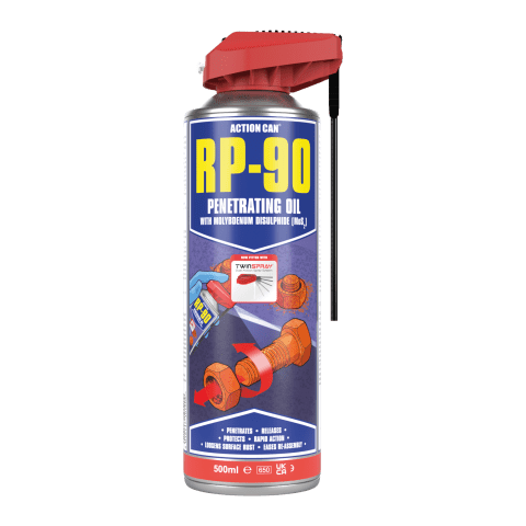 Action Can RP90 RAPID PENETRATING OIL 500ML TWIN SPRAY