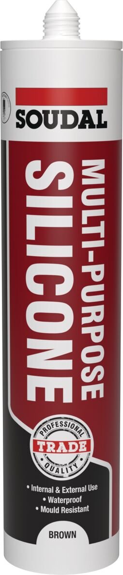 Soudal Trade Multi-Purpose Silicone 270ml Brown 116713