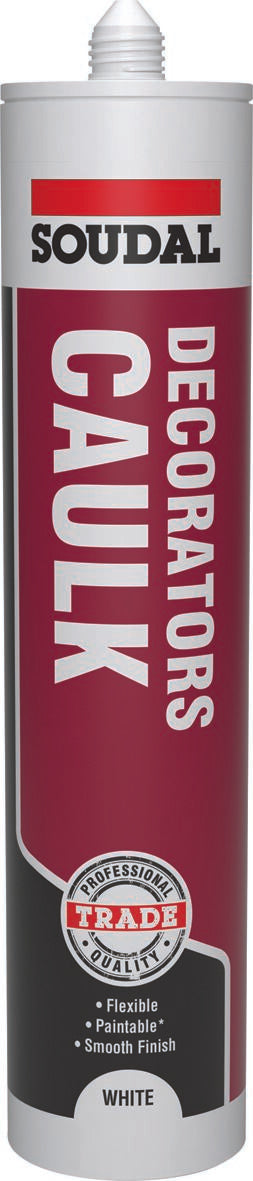 Soudal Decorators Caulk White 290ml 121638