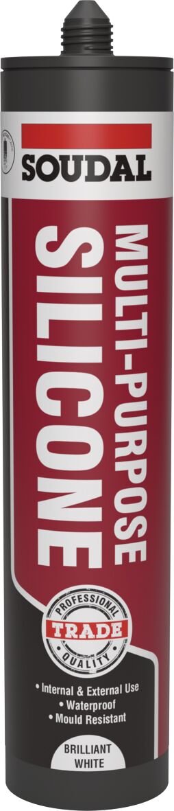 Soudal Trade Multi-Purpose Silicone 270ml Brilliant White 121643
