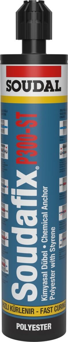 Soudal P300-ST Resin Anchor with styrene dark grey 124954
