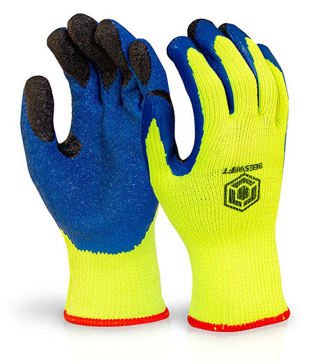 Latex Thermo Star Fully Dipped Gloves Size 10/XL Blue/Yellow BF3SY10 — representative product photo