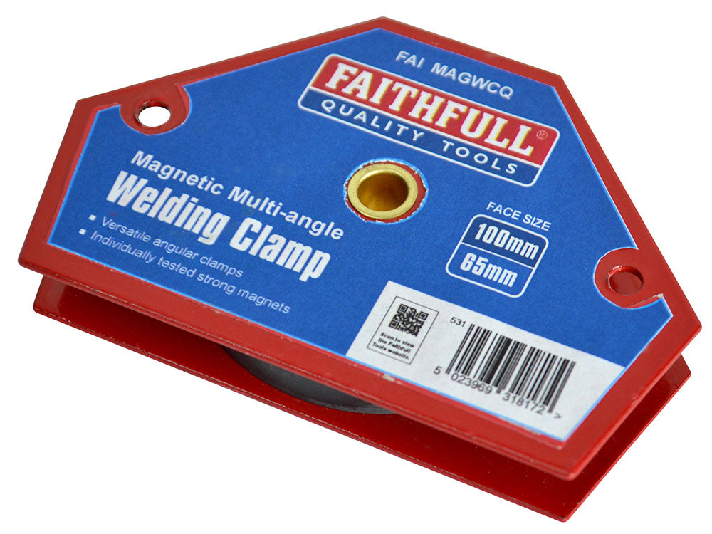 FAI/FULL WELDING MAGNET QUICK CLAMP 100 X 65 FAIMAGWCQ — official Faithfull product photograph