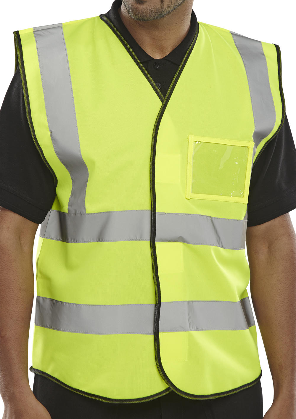 Beeswift BD108 yellow hi-vis ID vest – supplier range photo