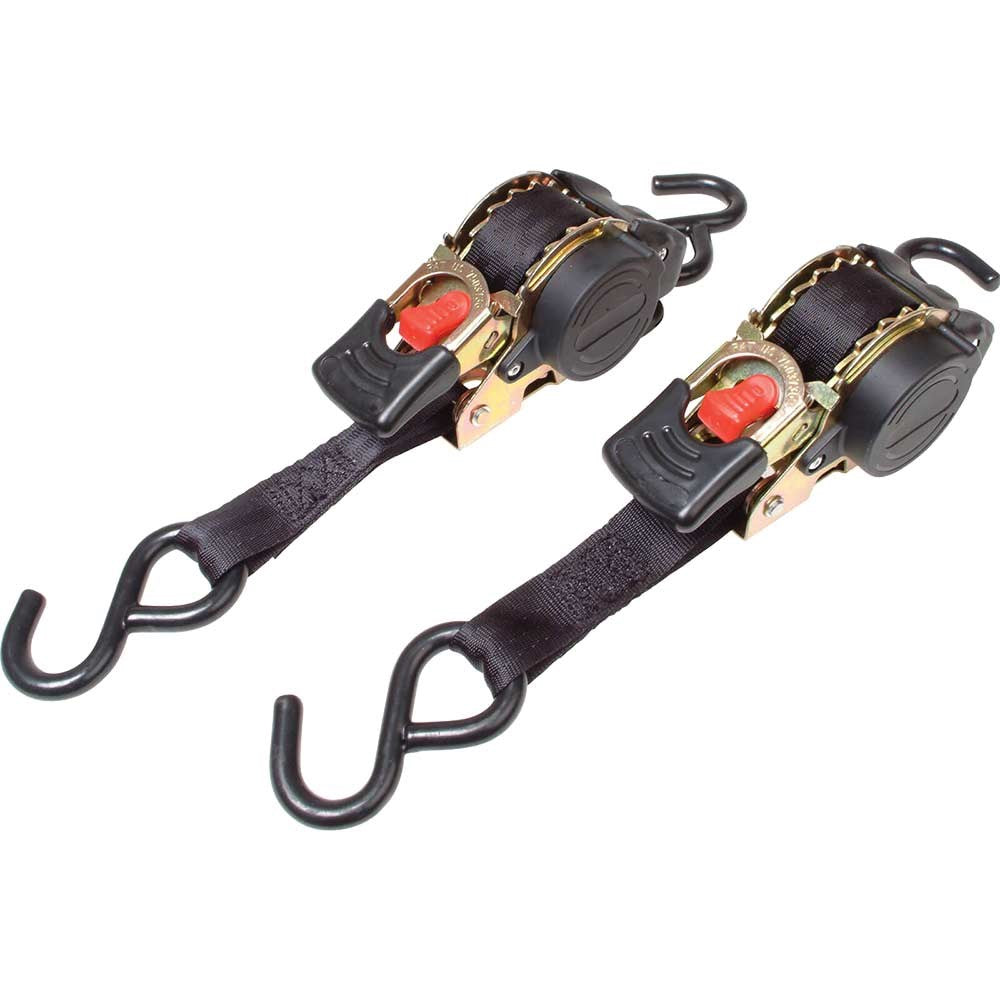 MLK3238 Retractable Ratchet Tie-Down S-Hook 3m 2 Piece