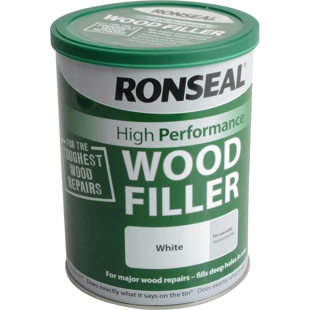 Ronseal High Performance Wood Filler White 1kg RSLHPWFW1K