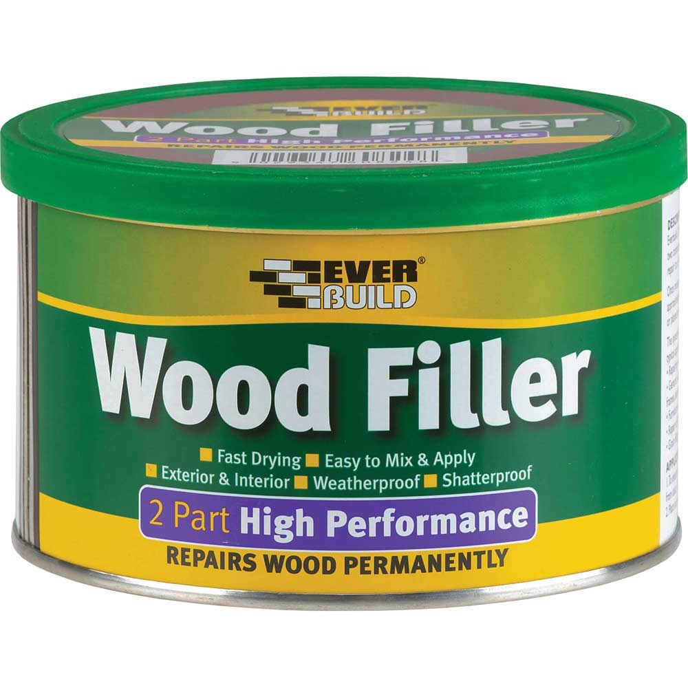 Everbuild 2 Part Wood Filler White - 500ml