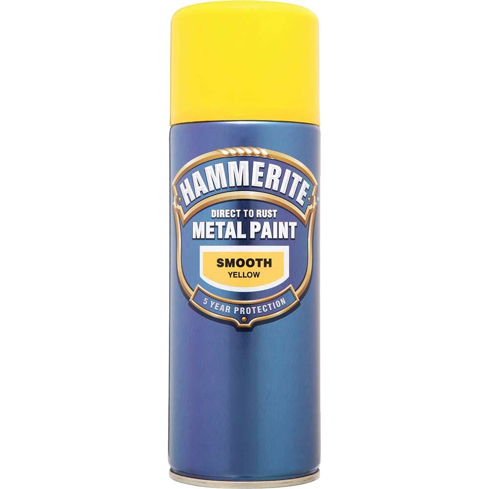 Hammerite Smooth Yellow 400ml Aerosol
