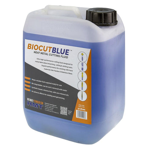 BioCut Blue Neat Metal Cutting Oil - 5L (704010) — official supplier product photograph; dimensions as listed.