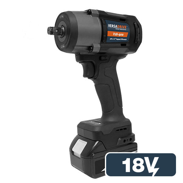 HMT Versadrive 1/2" impact Wrench V18-900+ Blow Mould Case - 2 x 4.0 AH Kit 808010-025 SPECIAL OFFER