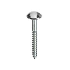 Unifix zinc plated mirror screw with chrome dome cap - representative range photo