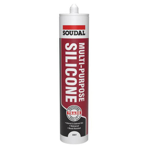Soudal Trade Multi-Purpose Silicone 270ml Grey 131605