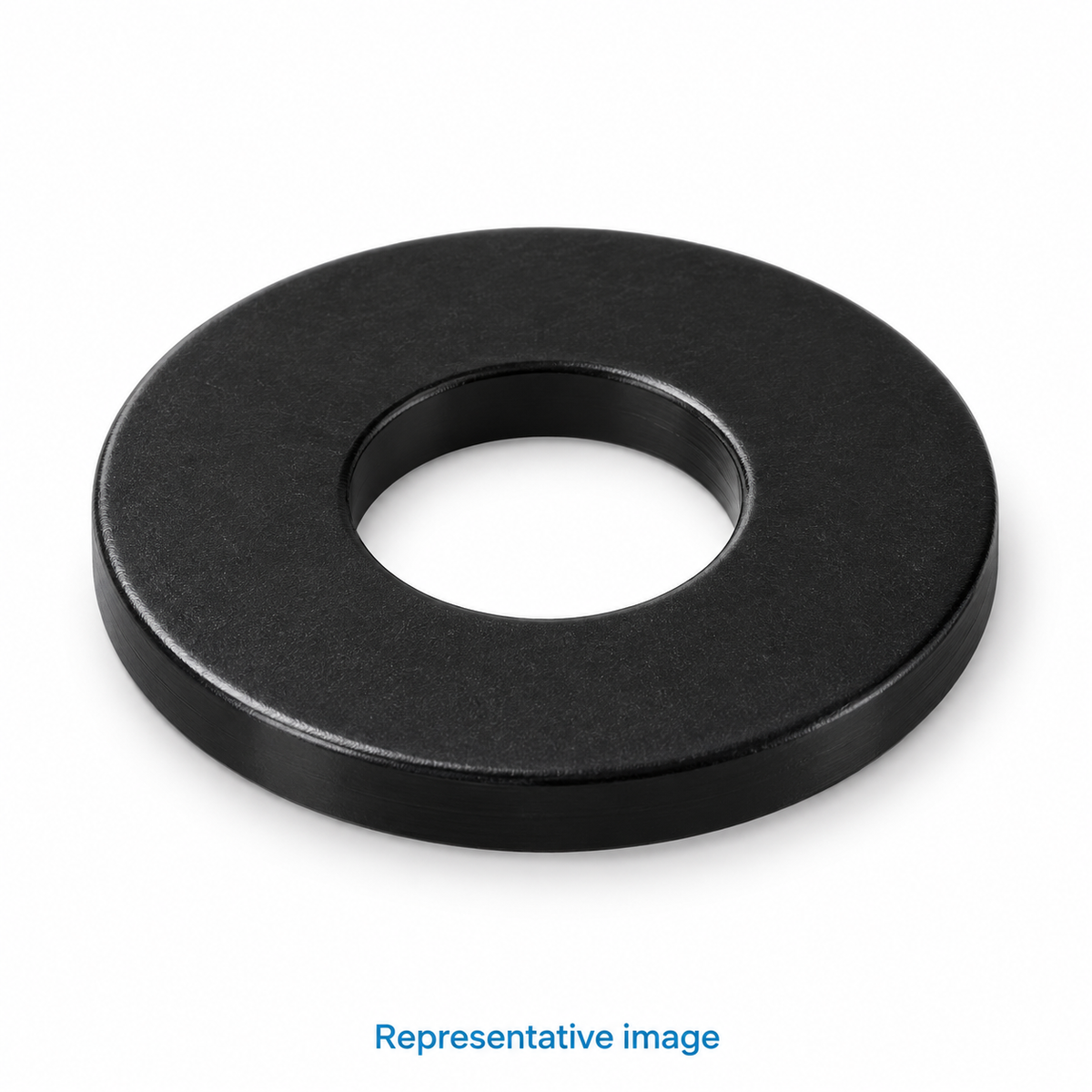 Representative plain circular flat washer with central hole; size and specification vary — see product details