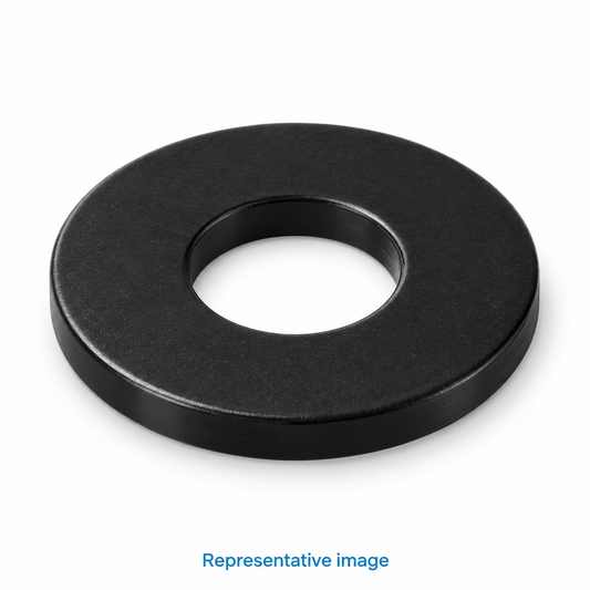 Representative plain circular flat washer with central hole; size and specification vary — see product details