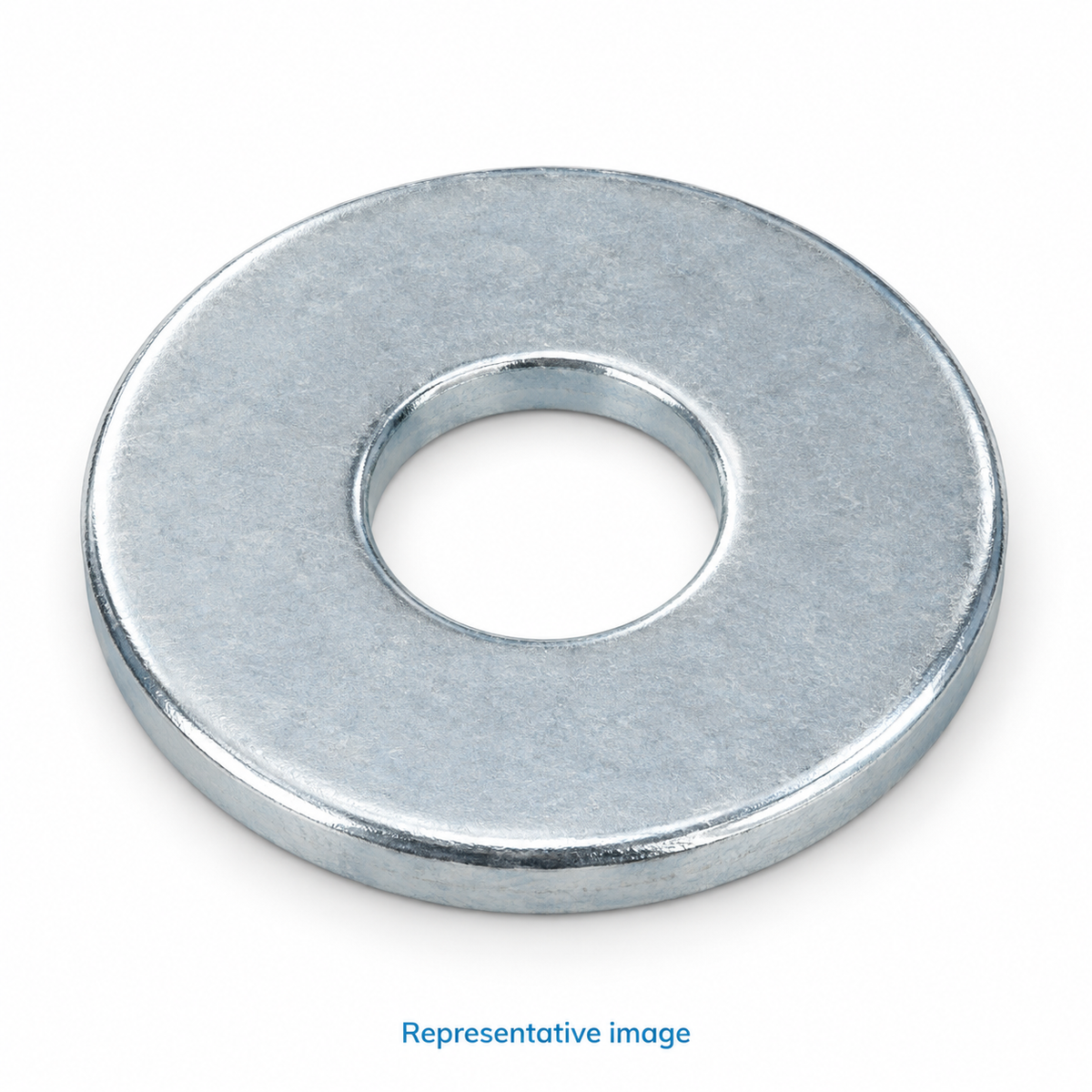 Representative circular flat metal washer with round central hole; size and specification vary — see product details