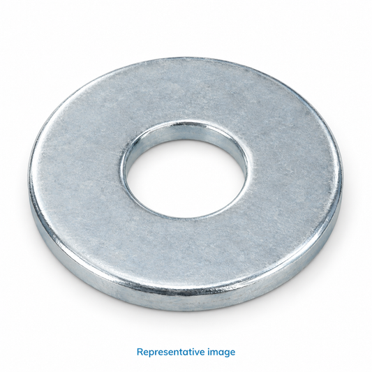 Representative circular flat metal washer with round central hole; size and specification vary — see product details