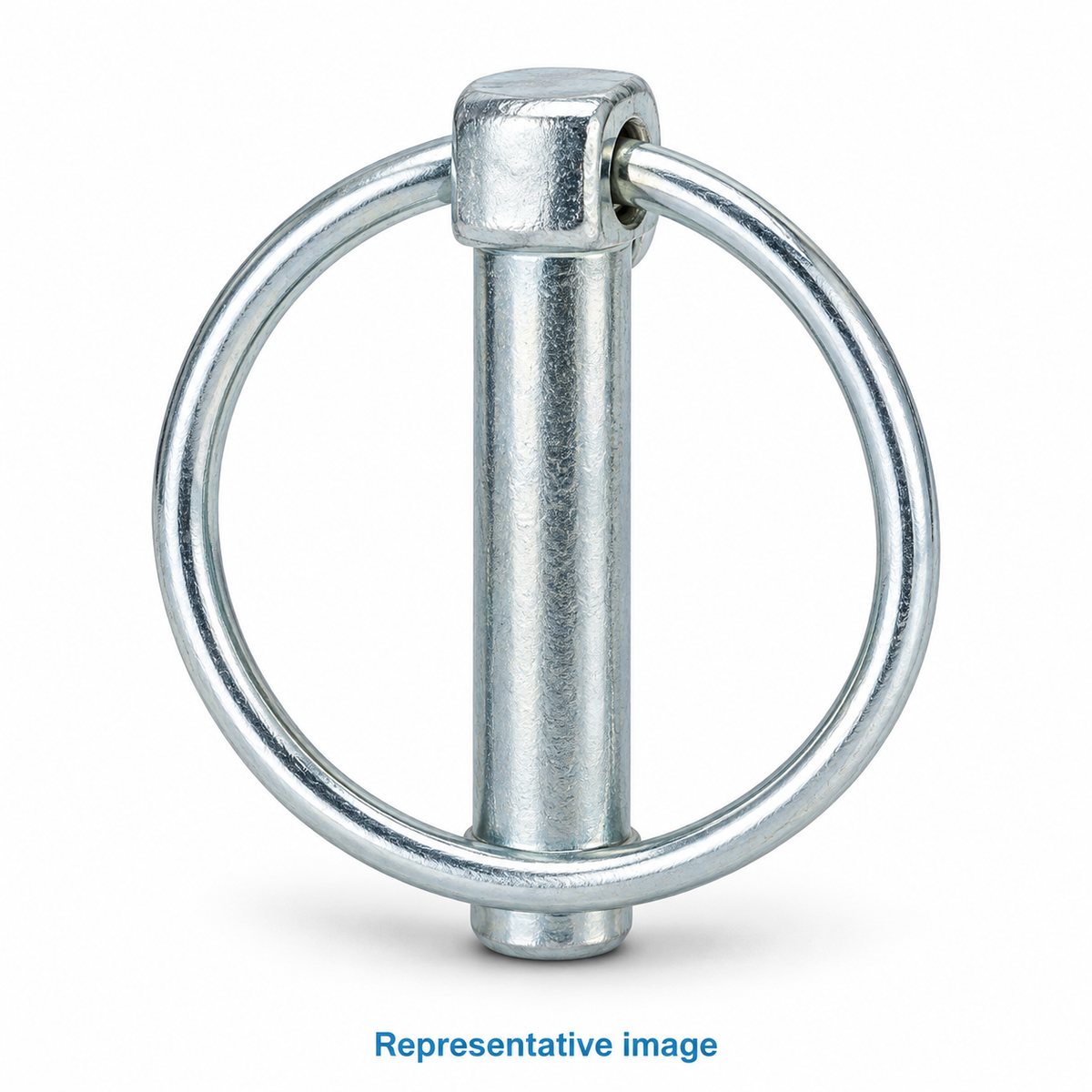 Representative lynch pin with circular spring locking ring; size and specification vary — see product details