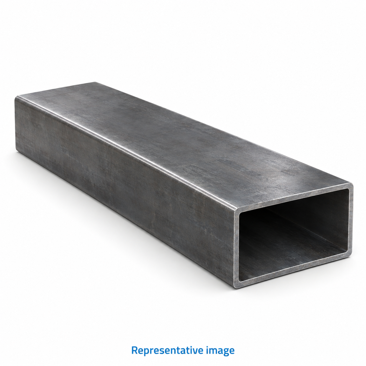 Representative rectangular hollow tube with open end, width clearly twice height; size and specification vary — see product details