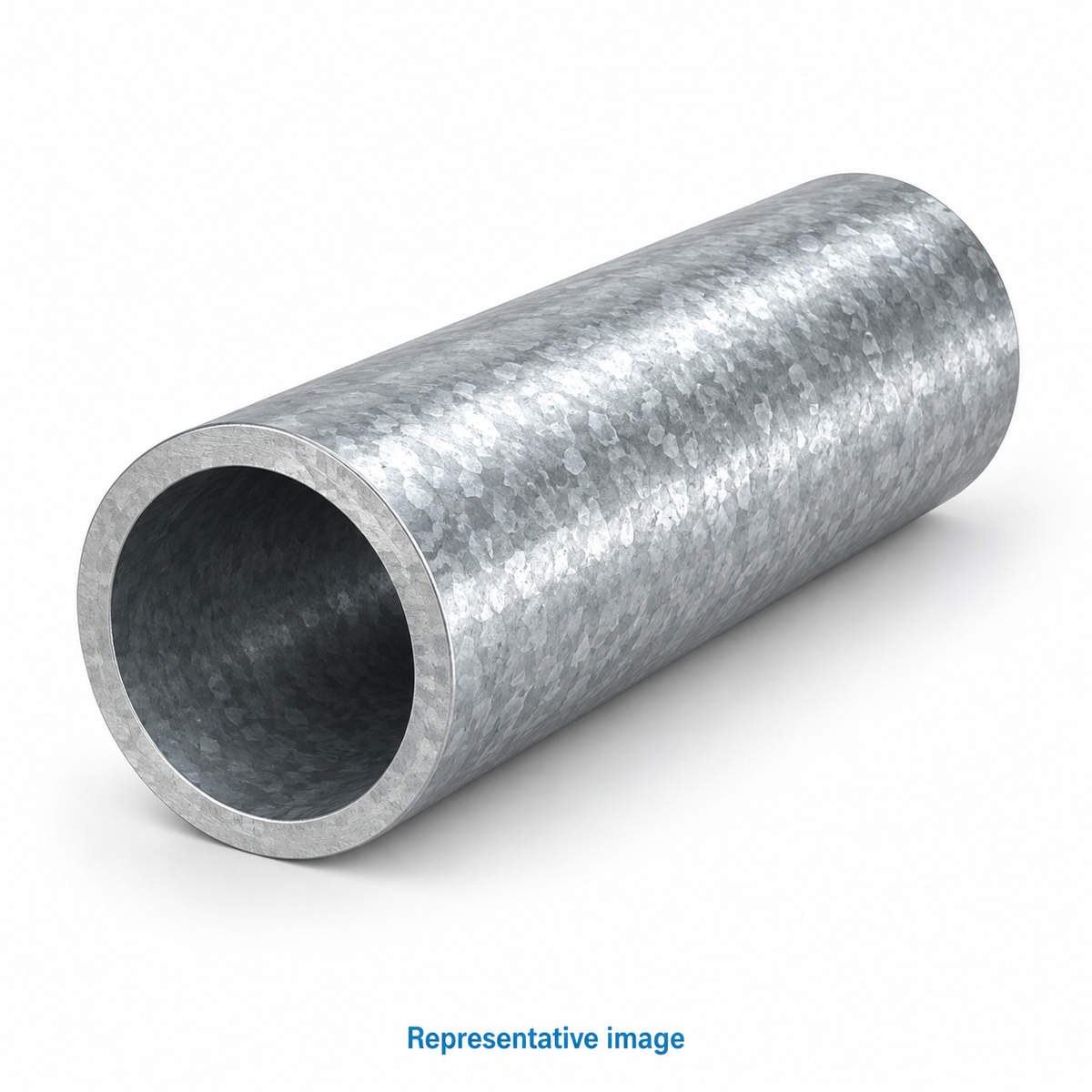Representative thick-wall round hollow tube with open circular end; size and specification vary — see product details