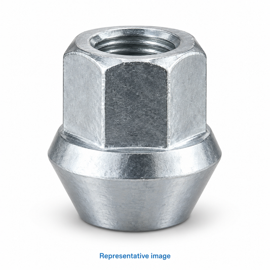 Representative shear nut with hexagonal upper drive section above a smooth conical lower base; size and specification vary — see product details